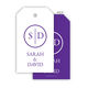 Initial Monogram Hanging Gift Tags with Organza Bags Image 8 of 10
